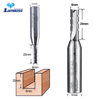 kaufen ODM Lamboss Tct Dreiecksschneidenschneider Router Bit Holzbearbeitung Fräsmaschine Gerade Bit online manufacture