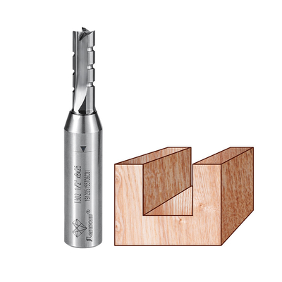 Gerades Stückchen des Kanten-Hartmetall-TCT drei, Holzbearbeitungs-CNC-Fräser mit Schlitzen