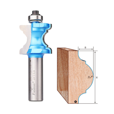 Praktisches Bullnose-Antiabrieb-Bit, multifunktionales Bullnose-CNC-Fräser-Bit