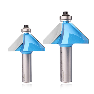 Anpassbares Lamboss 45 Grad Schamfer Bit mit Lager Fräser Schneider Holzbearbeitung Router Bit