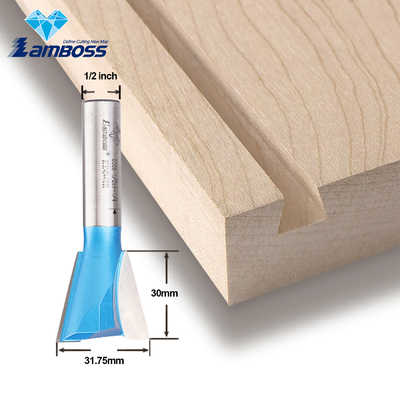 Lamboss-Dovetail-Bit für Holzbearbeitung Schnitzschneider-Dovetail-Router-Bit ohne Lager